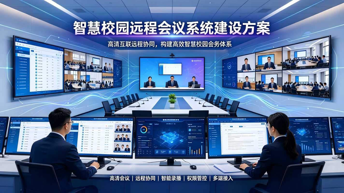 智慧校园远程会议系统建设方案：构建高效智慧校园会务体系