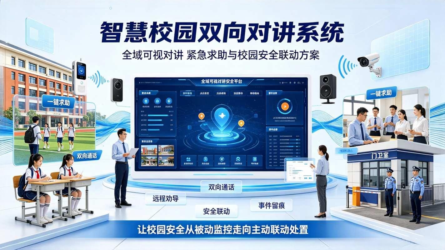 智慧校园双向对讲系统：紧急求助与校园安全联动方案