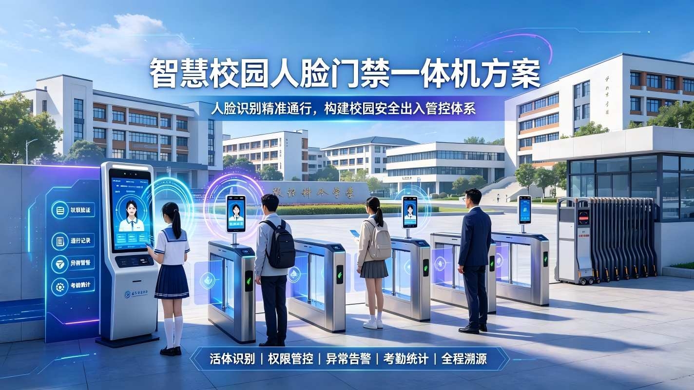 智慧校园人脸门禁一体机方案：构建校园安全出入管控体系(图1)