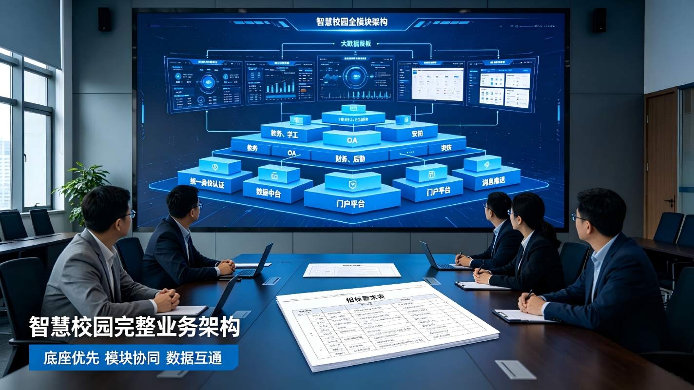 智慧校园功能模块有哪些:一文读懂智慧校园完整业务架构(图4) 智慧校园功能模块有哪些:一文读懂智慧校园完整业务架构(图4)