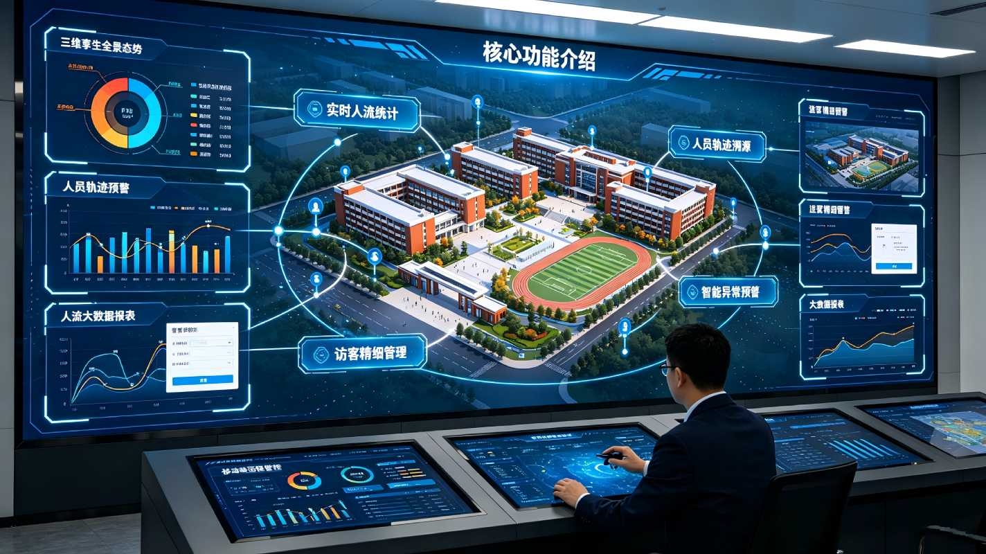 数字孪生人员流动分析系统:校园人员智能管控与态势研判方案(图3) 数字孪生人员流动分析系统:校园人员智能管控与态势研判方案(图3)