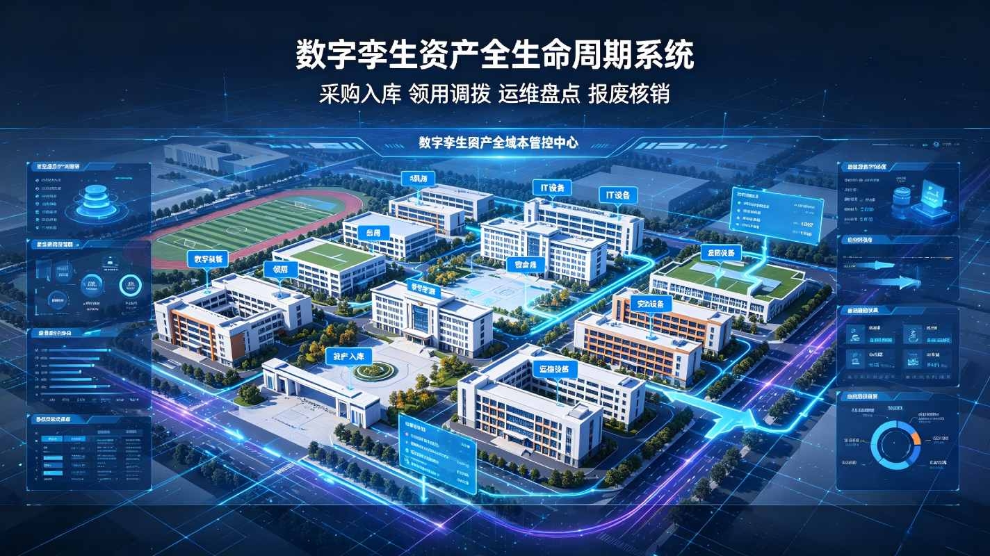 数字孪生资产全生命周期系统:智慧校园资产精细化智能管控方案(图1) 数字孪生资产全生命周期系统:智慧校园资产精细化智能管控方案(图1)