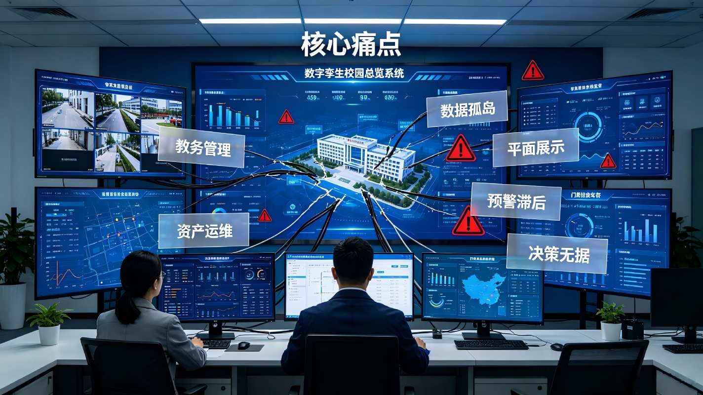 数字孪生校园总览系统:一屏统览校园全域智能可视化管控平台(图2) 数字孪生校园总览系统:一屏统览校园全域智能可视化管控平台(图2)