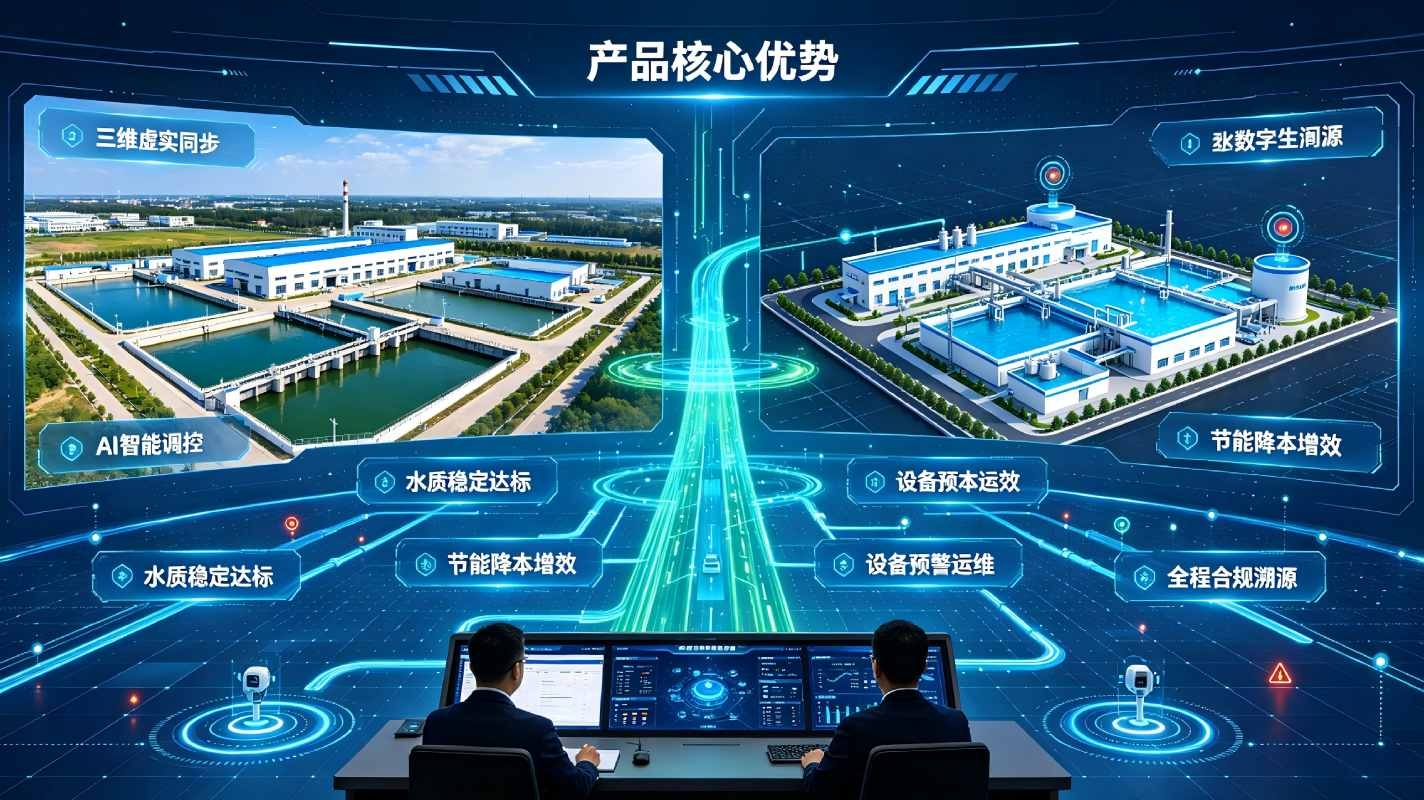 数字孪生污水处理系统:智慧水务全流程可视化智能管控解决方案(图3) 数字孪生污水处理系统:智慧水务全流程可视化智能管控解决方案(图3)