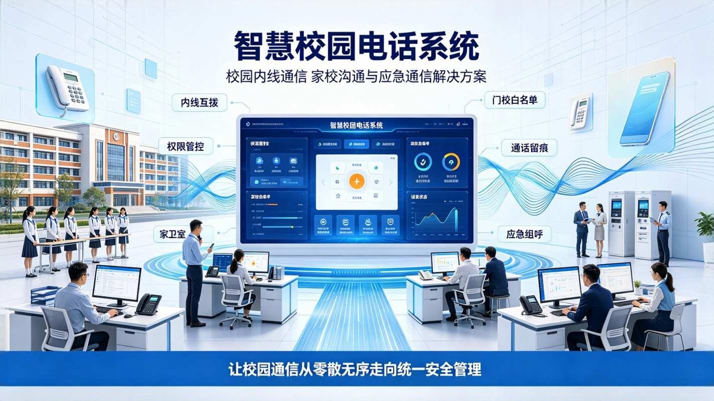 智慧校园电话系统：校园内线通信与家校沟通解决方案