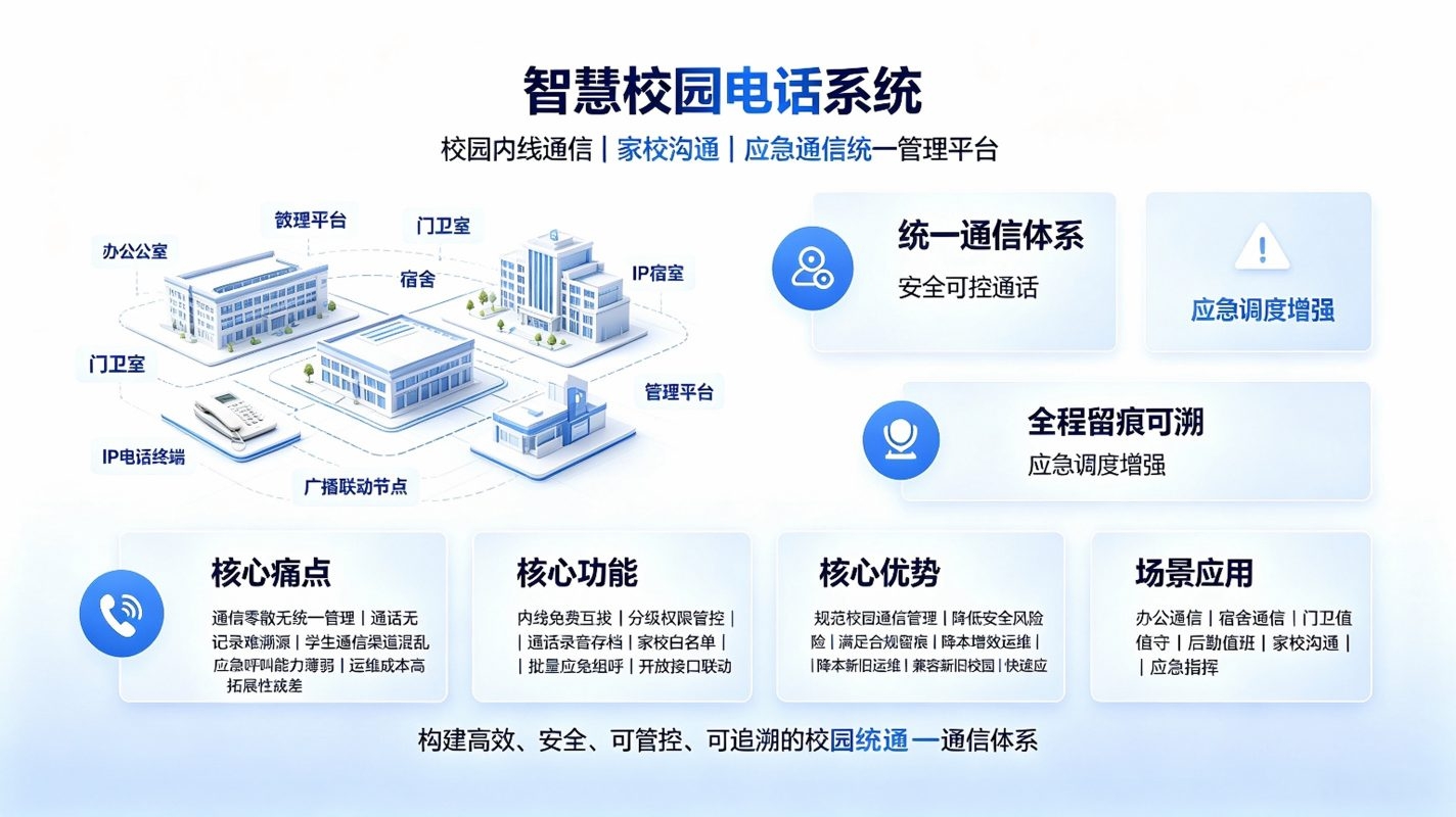 智慧校园电话系统:校园内线通信与家校沟通解决方案(图2) 智慧校园电话系统:校园内线通信与家校沟通解决方案(图2)