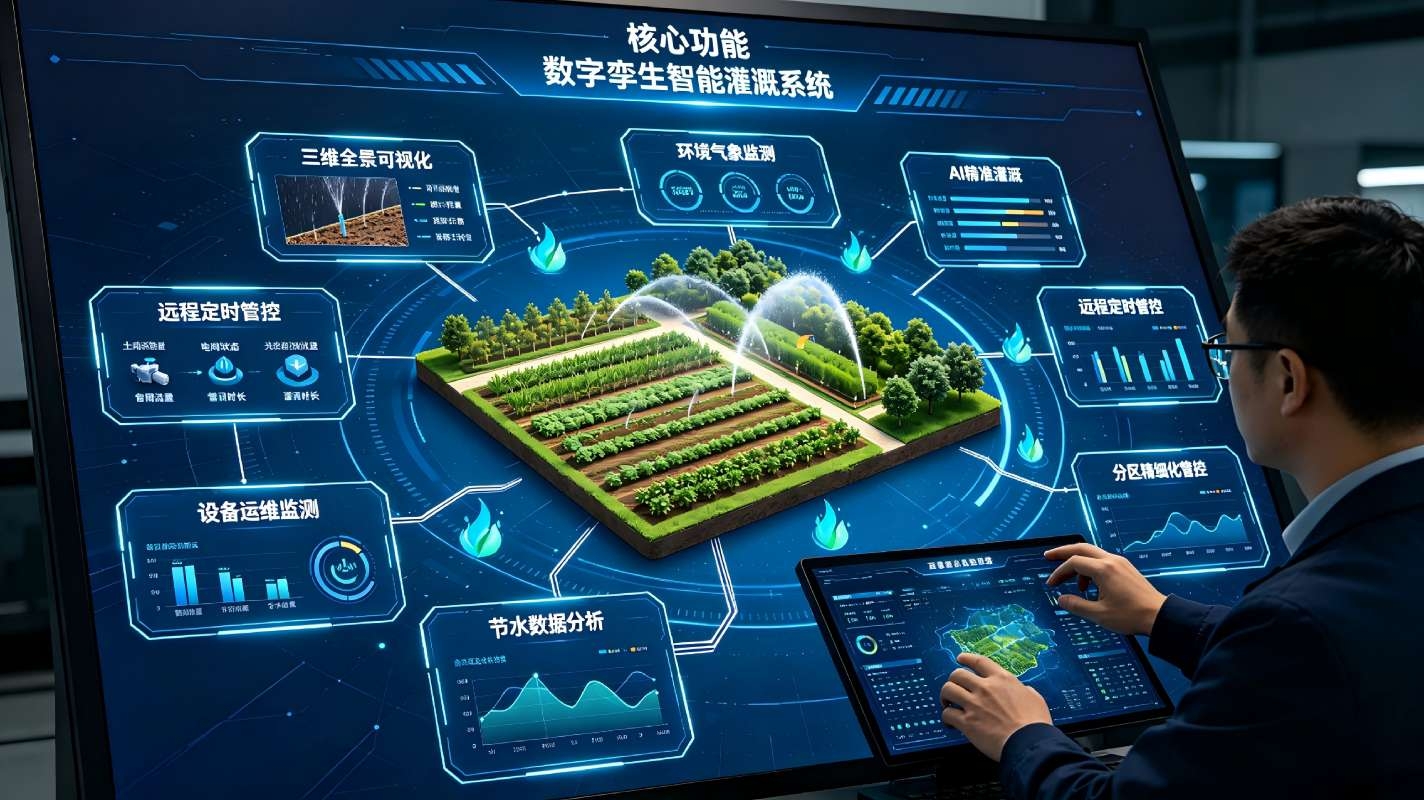 数字孪生智能灌溉系统：智慧农业园林精准节水管控方案(图3)