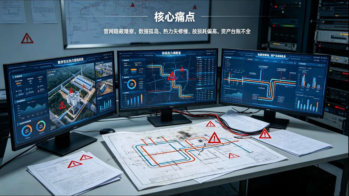 数字孪生热力管网系统:智慧供热管网可视化智能调度运维平台(图2) 数字孪生热力管网系统:智慧供热管网可视化智能调度运维平台(图2)