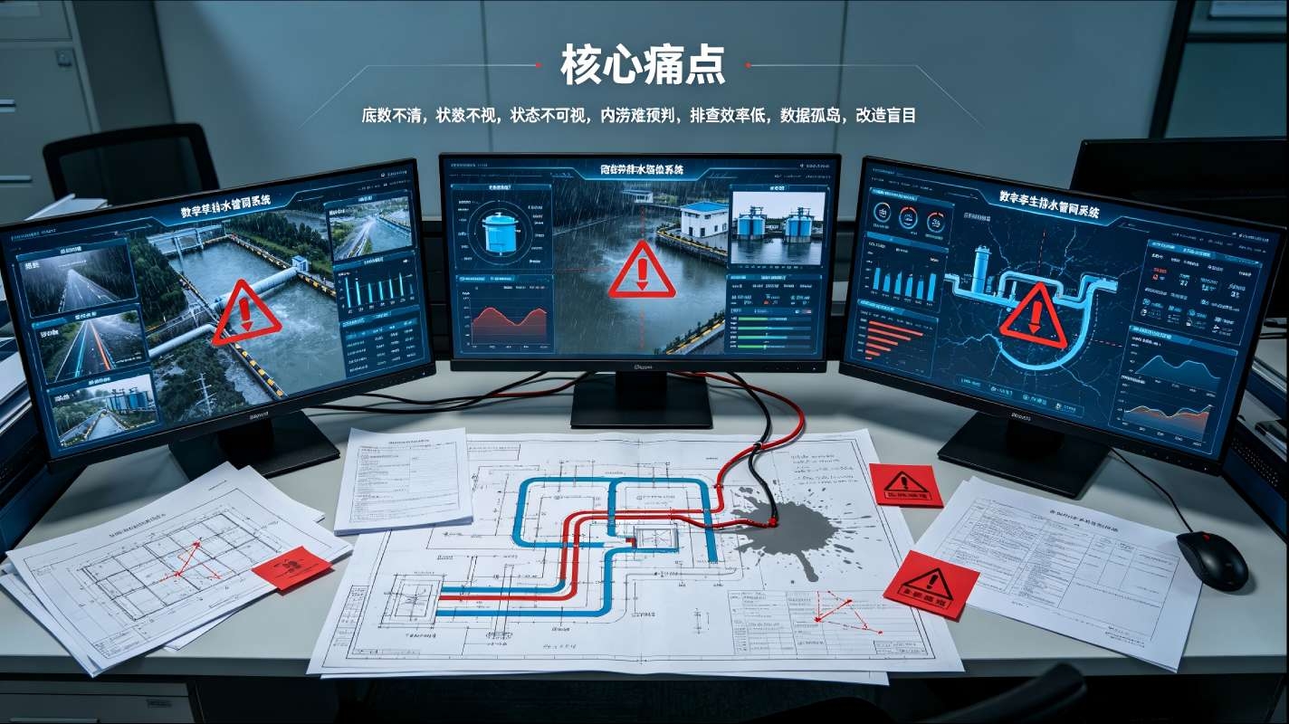 数字孪生排水管网系统:城市地下管网智慧防汛运维解决方案(图2) 数字孪生排水管网系统:城市地下管网智慧防汛运维解决方案(图2)