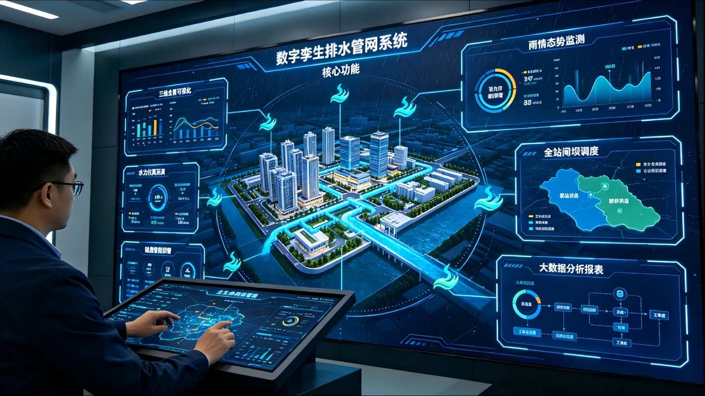 数字孪生排水管网系统:城市地下管网智慧防汛运维解决方案(图4) 数字孪生排水管网系统:城市地下管网智慧防汛运维解决方案(图4)