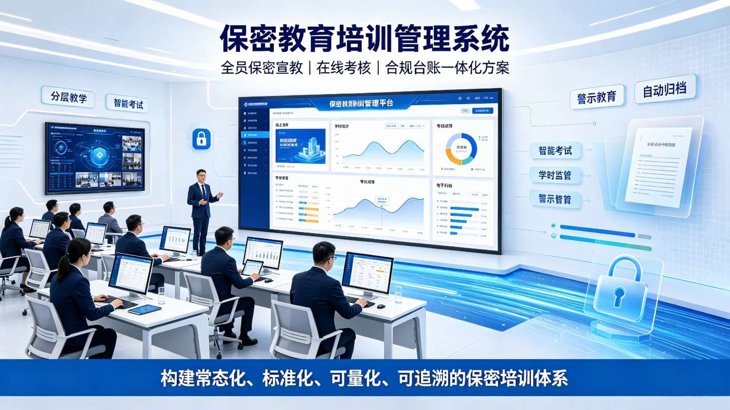 保密教育培训管理系统：全员保密宣教与合规台账一体化方案