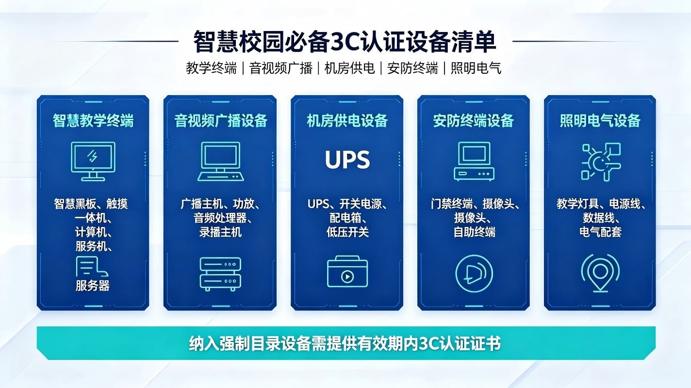 智慧校园设备3C认证合规文档(图3) 智慧校园设备3C认证合规文档(图3)
