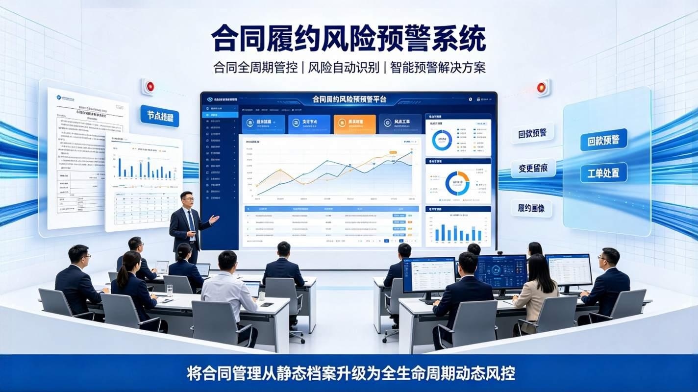 合同履约风险预警系统：合同全周期管控与智能预警解决方案(图1)