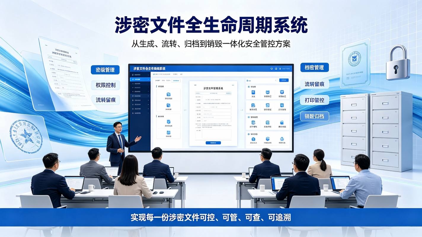 涉密文件全生命周期系统：涉密文档安全管控方案