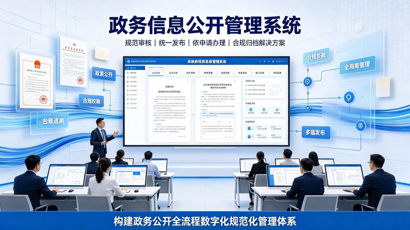 政务信息公开管理系统：政务公开全流程规范智能审核与合规归档解决方案