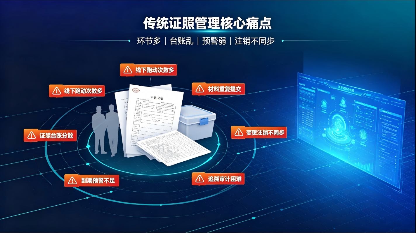 证照变更注销管理系统:全生命周期数字化管理解决方案(图2) 证照变更注销管理系统:全生命周期数字化管理解决方案(图2)