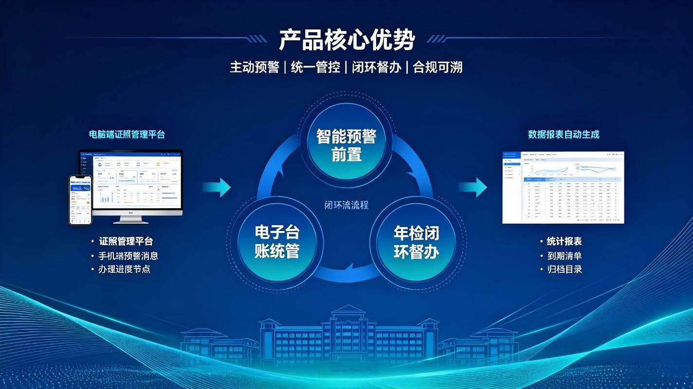 证照年检到期提醒系统:智能预警管控,杜绝证照逾期风险(图4) 证照年检到期提醒系统:智能预警管控,杜绝证照逾期风险(图4)