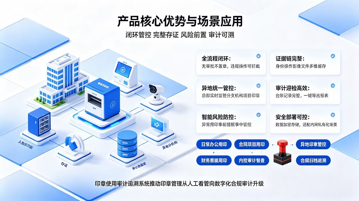 印章使用审计追溯系统:智能用印管控与合规审计追溯解决方案(图4) 印章使用审计追溯系统:智能用印管控与合规审计追溯解决方案(图4)