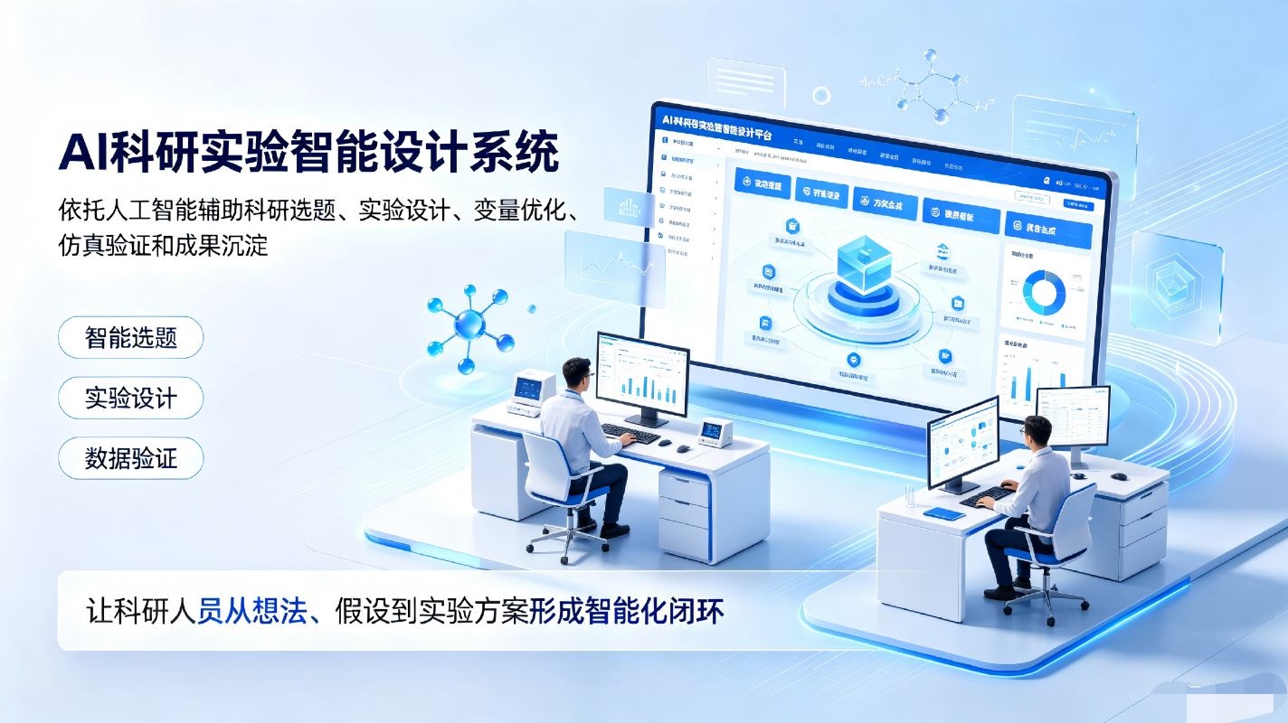 AI科研实验智能设计系统:人工智能驱动的科研实验解决方案(图1) AI科研实验智能设计系统:人工智能驱动的科研实验解决方案(图1)