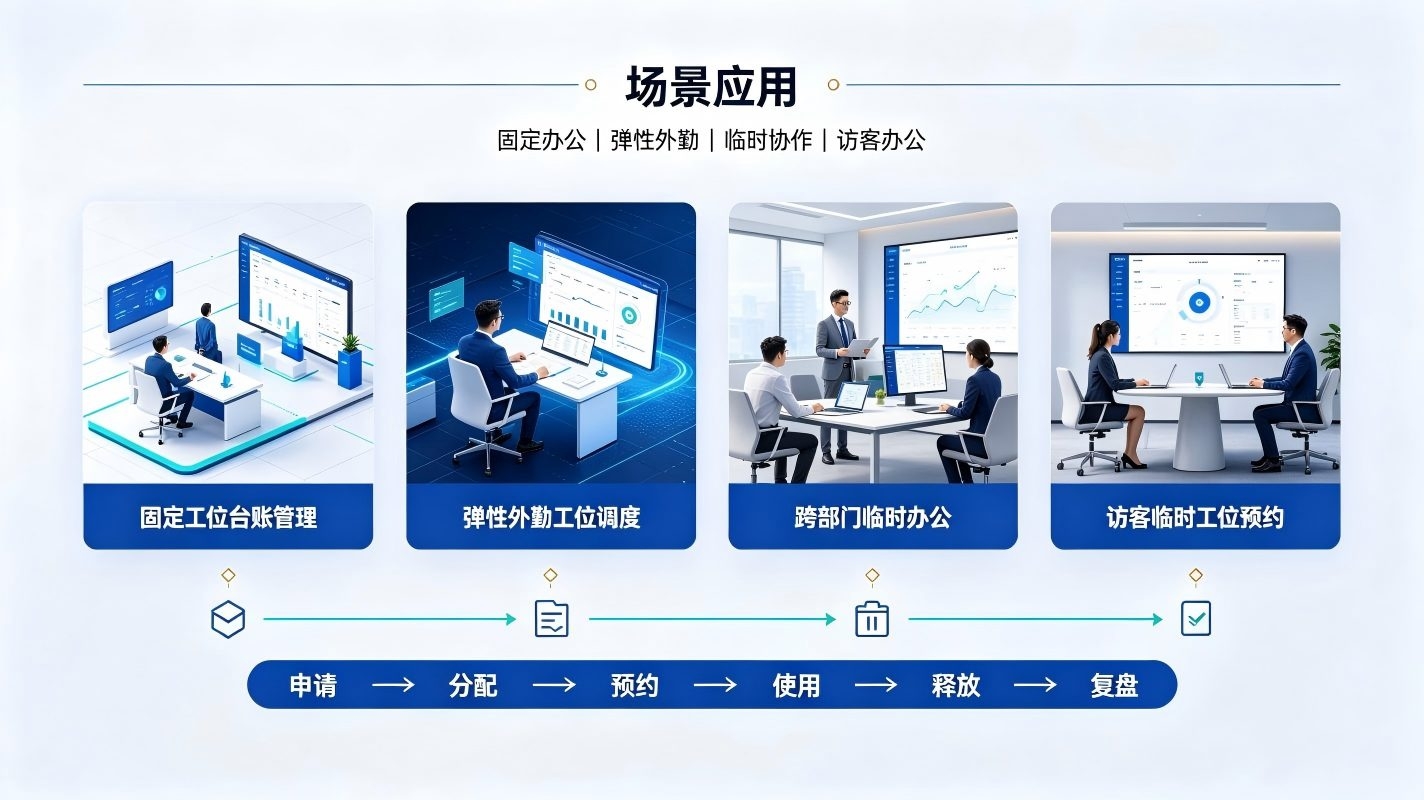 办公工位智能分配系统:实现办公空间高效集约利用(图4) 办公工位智能分配系统:实现办公空间高效集约利用(图4)