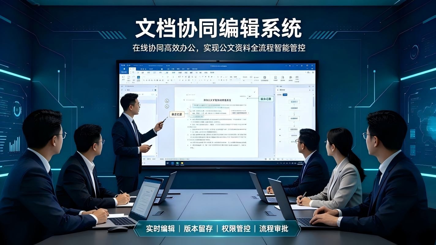 文档协同编辑系统:实现公文资料全流程智能管控(图1) 文档协同编辑系统:实现公文资料全流程智能管控(图1)