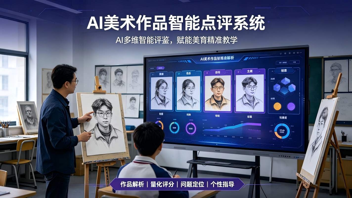 AI美术作品智能点评系统：赋能美育精准教学