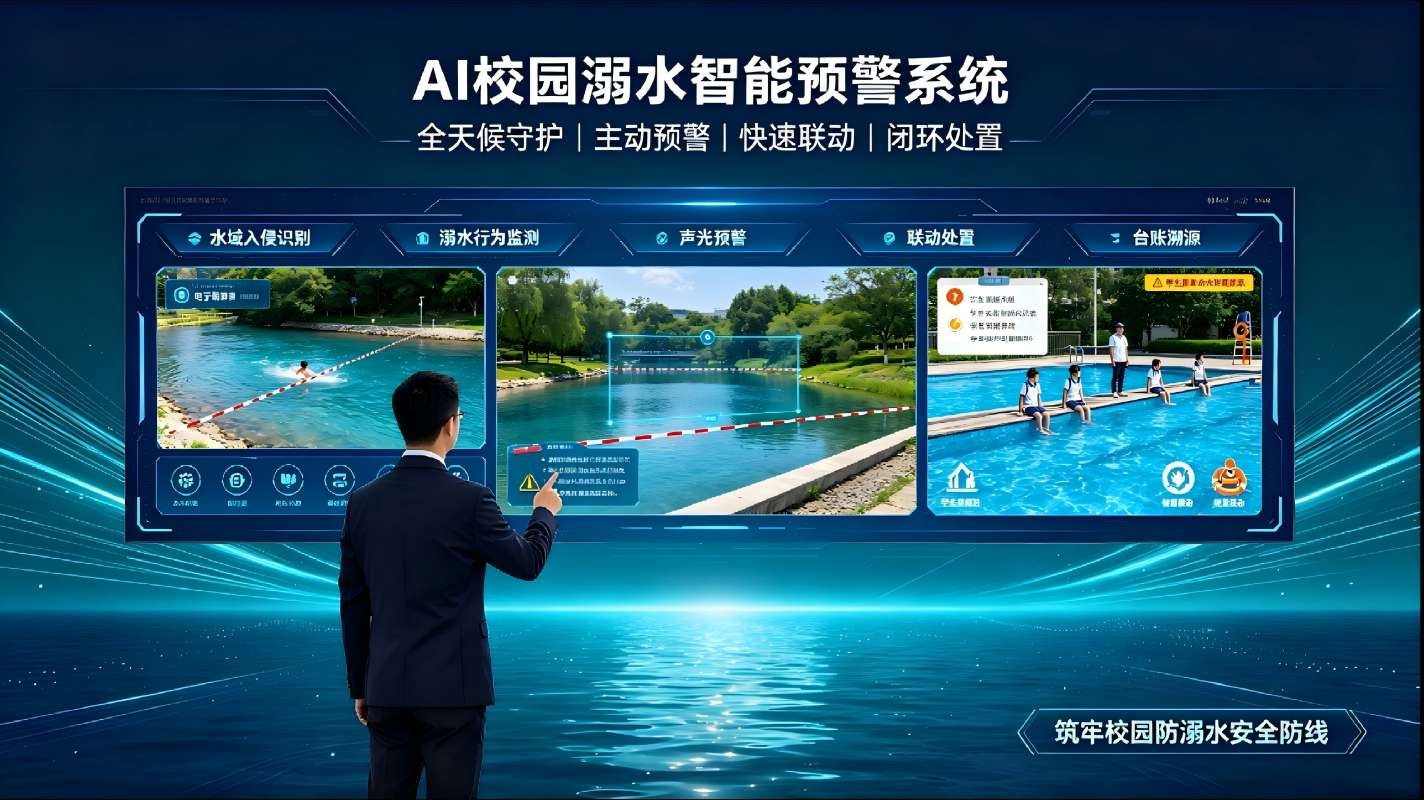 AI校园溺水智能预警系统：科技筑牢防溺防线，守护学生平安成长