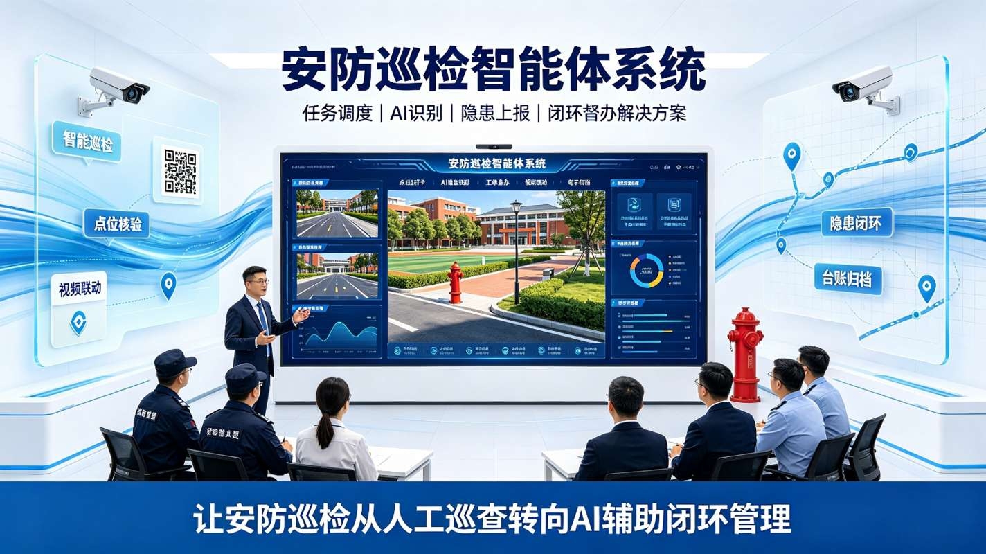 安防巡检智能体系统：AI 巡检隐患闭环数字化管控方案