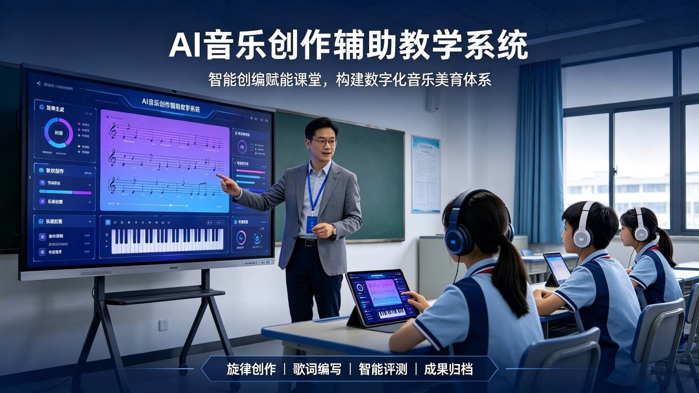 AI音乐创作辅助教学系统：构建数字化音乐美育体系