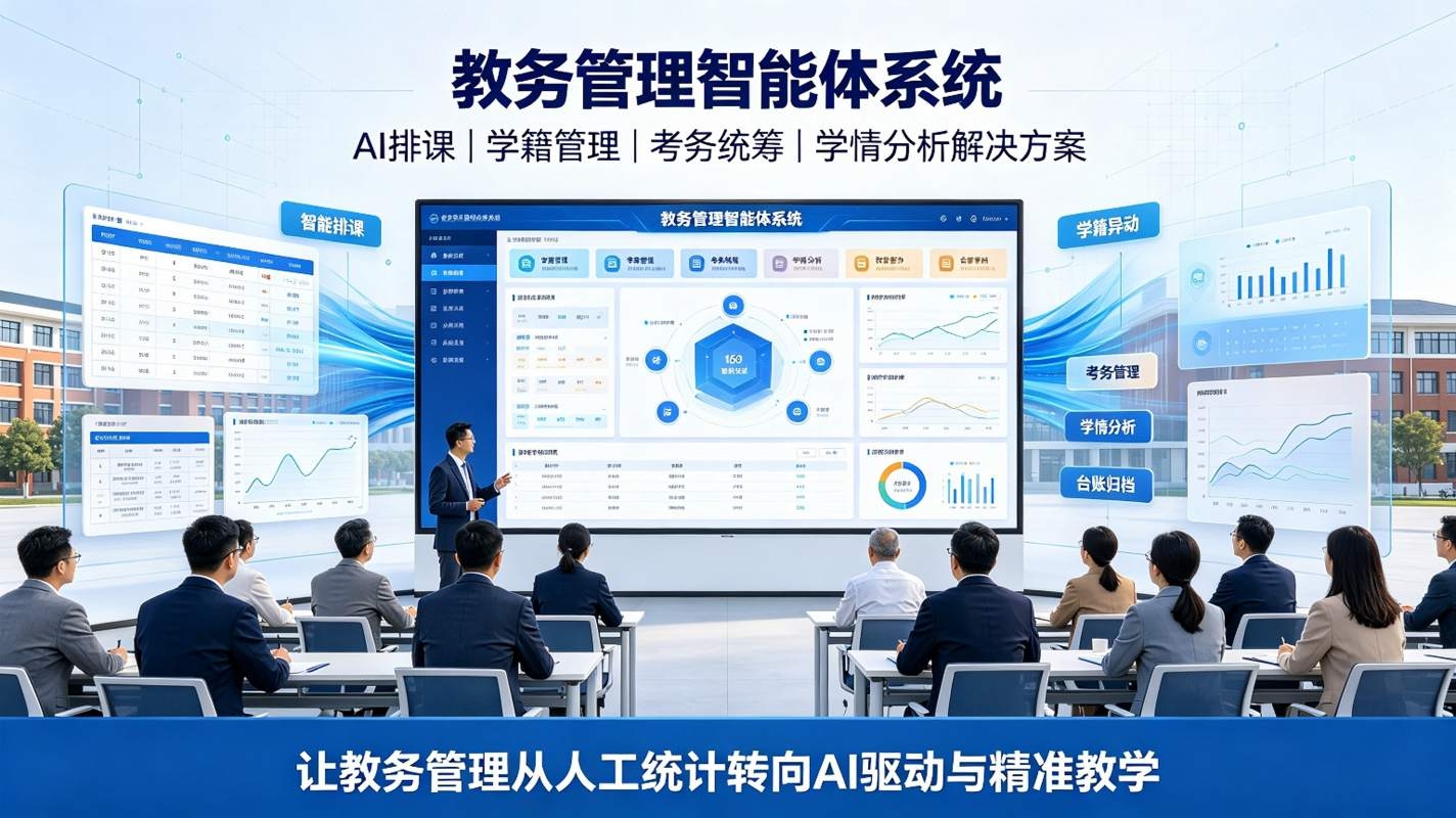 教务管理智能体系统：AI智慧教务，高效办学数字化解决方案