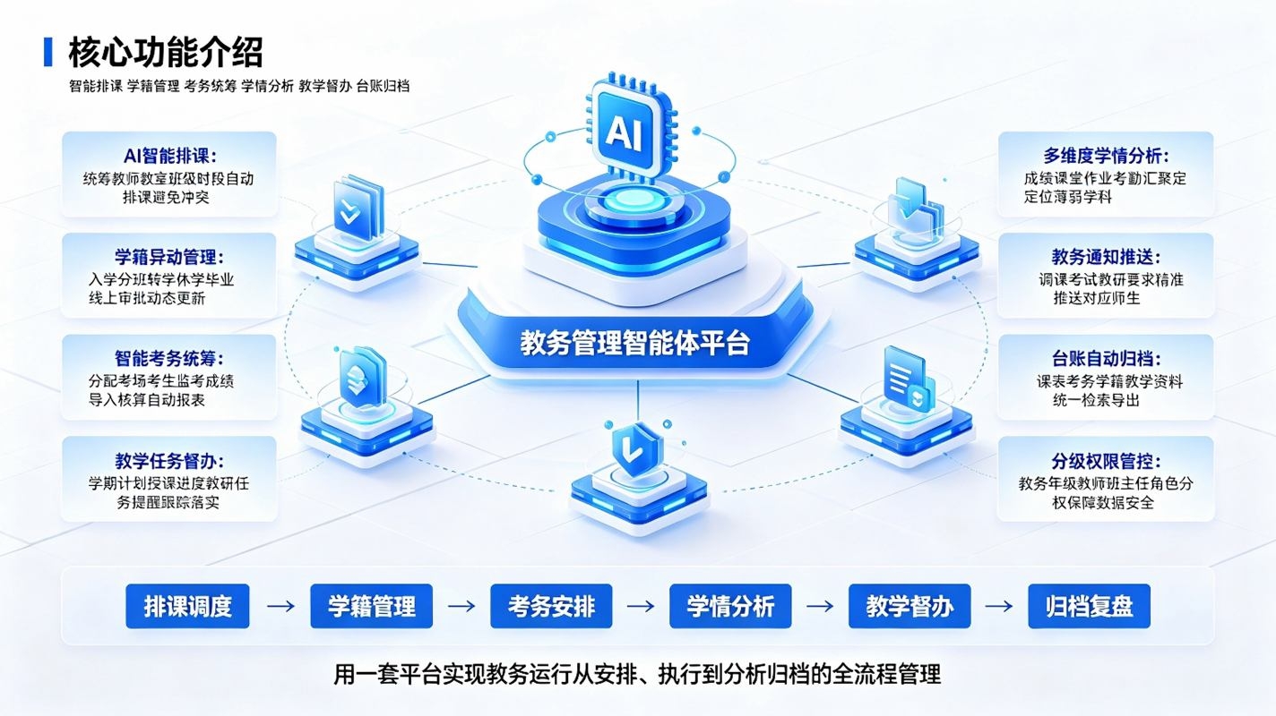 教务管理智能体系统:AI智慧教务,高效办学数字化解决方案(图3) 教务管理智能体系统:AI智慧教务,高效办学数字化解决方案(图3)