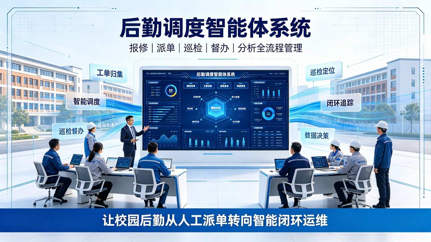 后勤调度智能体系统：校园后勤智能运维方案(图1)
