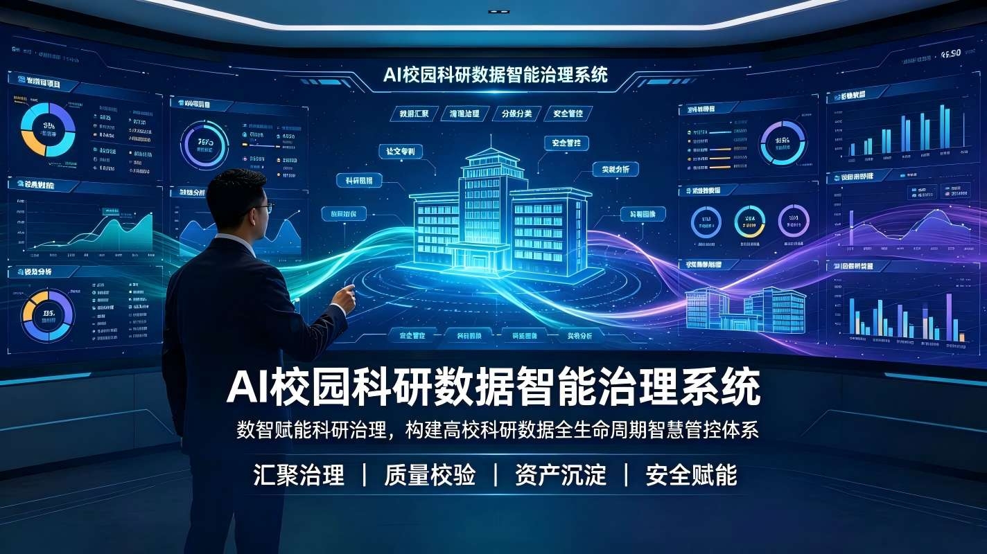 AI校园科研数据智能治理系统:构建高校科研数据全生命周期智慧管控体系(图1) AI校园科研数据智能治理系统:构建高校科研数据全生命周期智慧管控体系(图1)