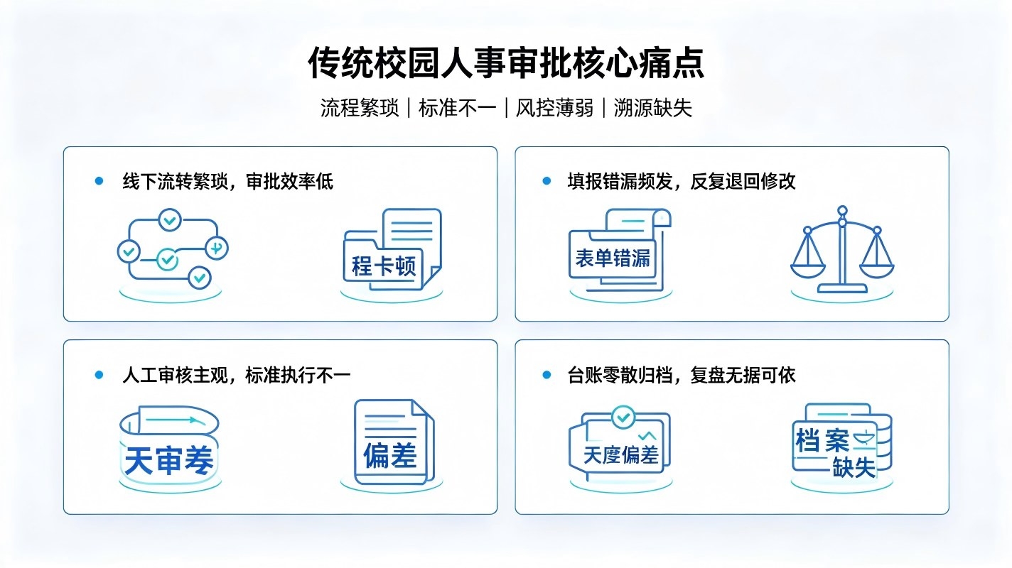 人事审批智能体系统:构建校园人事审批合规高效智慧管控体系(图2) 人事审批智能体系统:构建校园人事审批合规高效智慧管控体系(图2)
