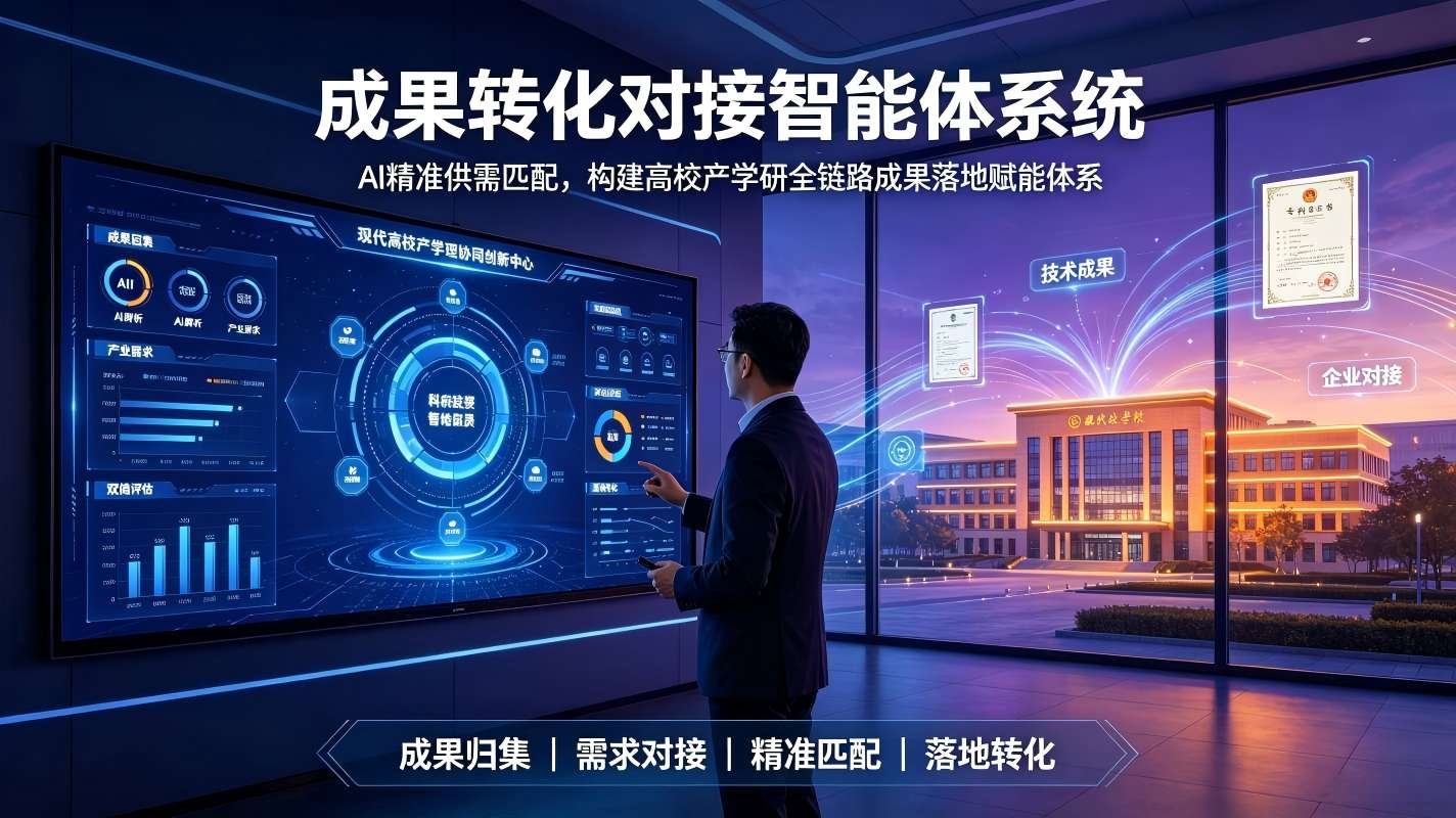 成果转化对接智能体系统：构建高校产学研全链路成果落地赋能体系(图1)