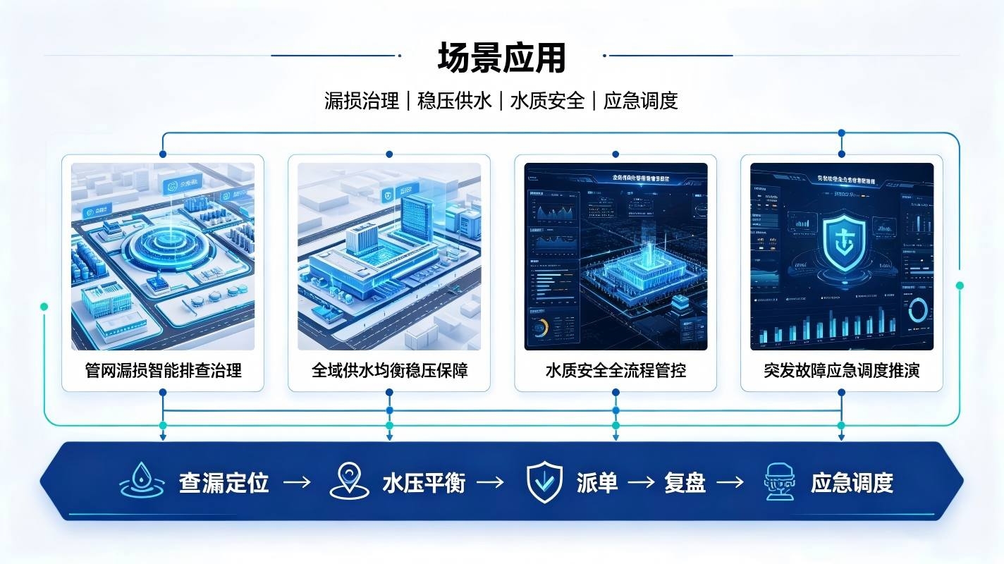 数字孪生供水管网系统:构建智慧校园安全节水供水运维体系(图4) 数字孪生供水管网系统:构建智慧校园安全节水供水运维体系(图4)
