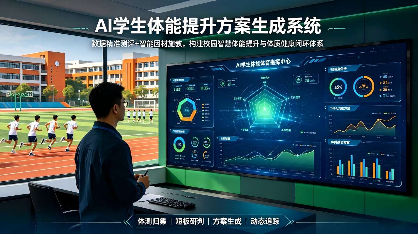AI学生体能提升方案生成系统：构建校园智慧体能提升与体质健康闭环体系