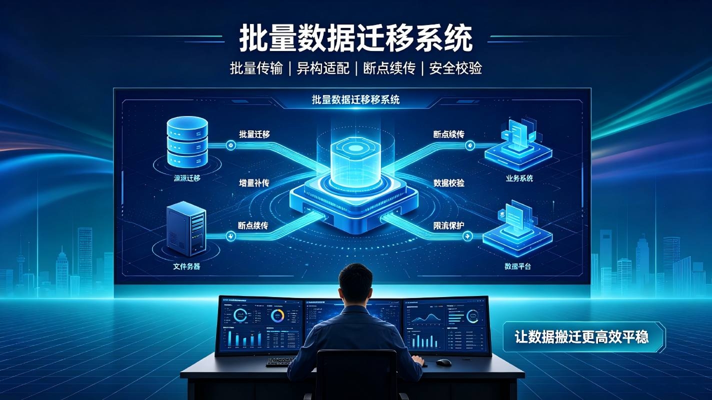 批量数据迁移系统：安全高效数据迁移，实现业务系统无缝升级切换