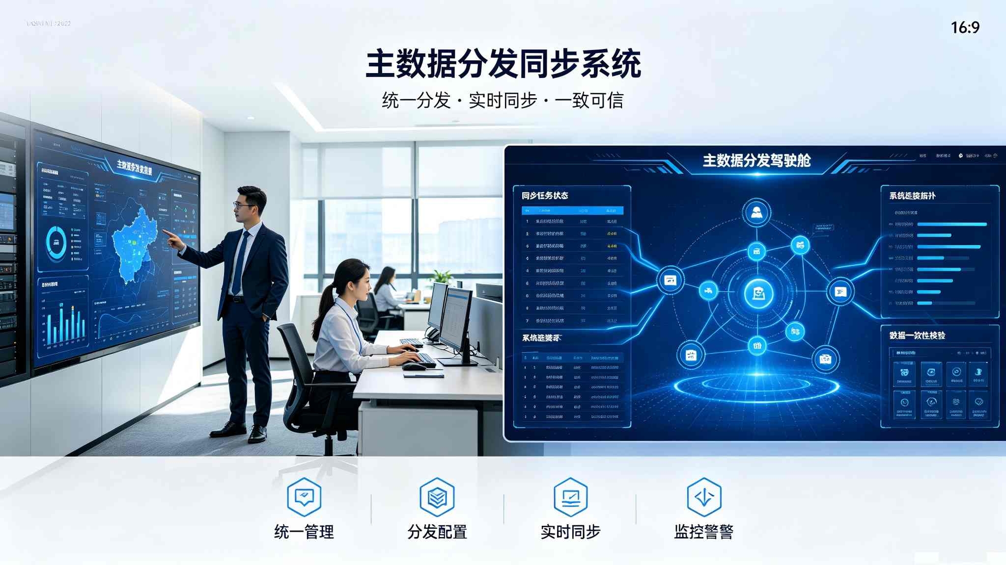 主数据分发同步系统：实时分发与跨系统一致性同步解决方案