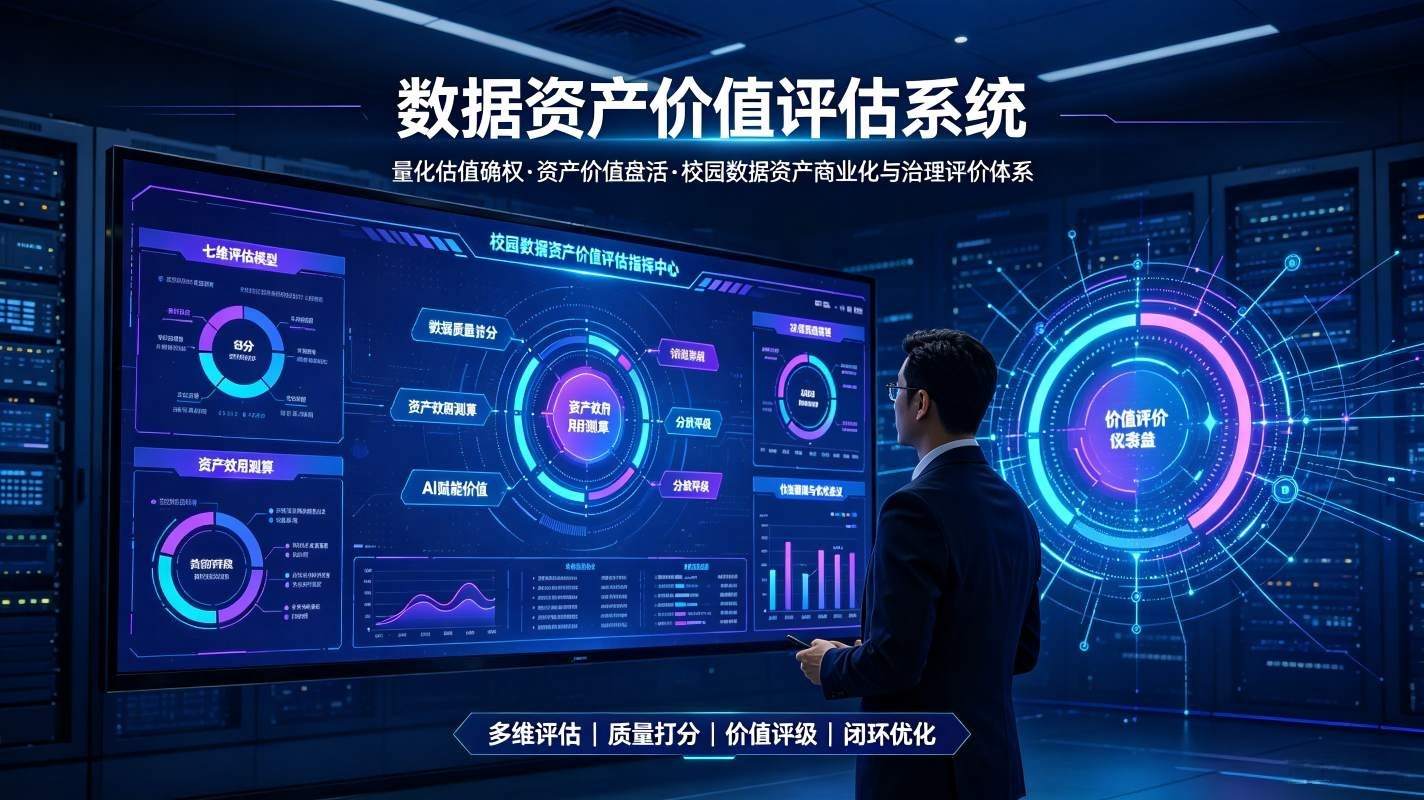 数据资产价值评估系统：校园数据资产商业化与治理评价体系