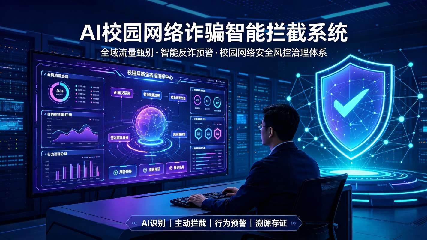 AI校园网络诈骗智能拦截系统：校园网络安全风控治理体系