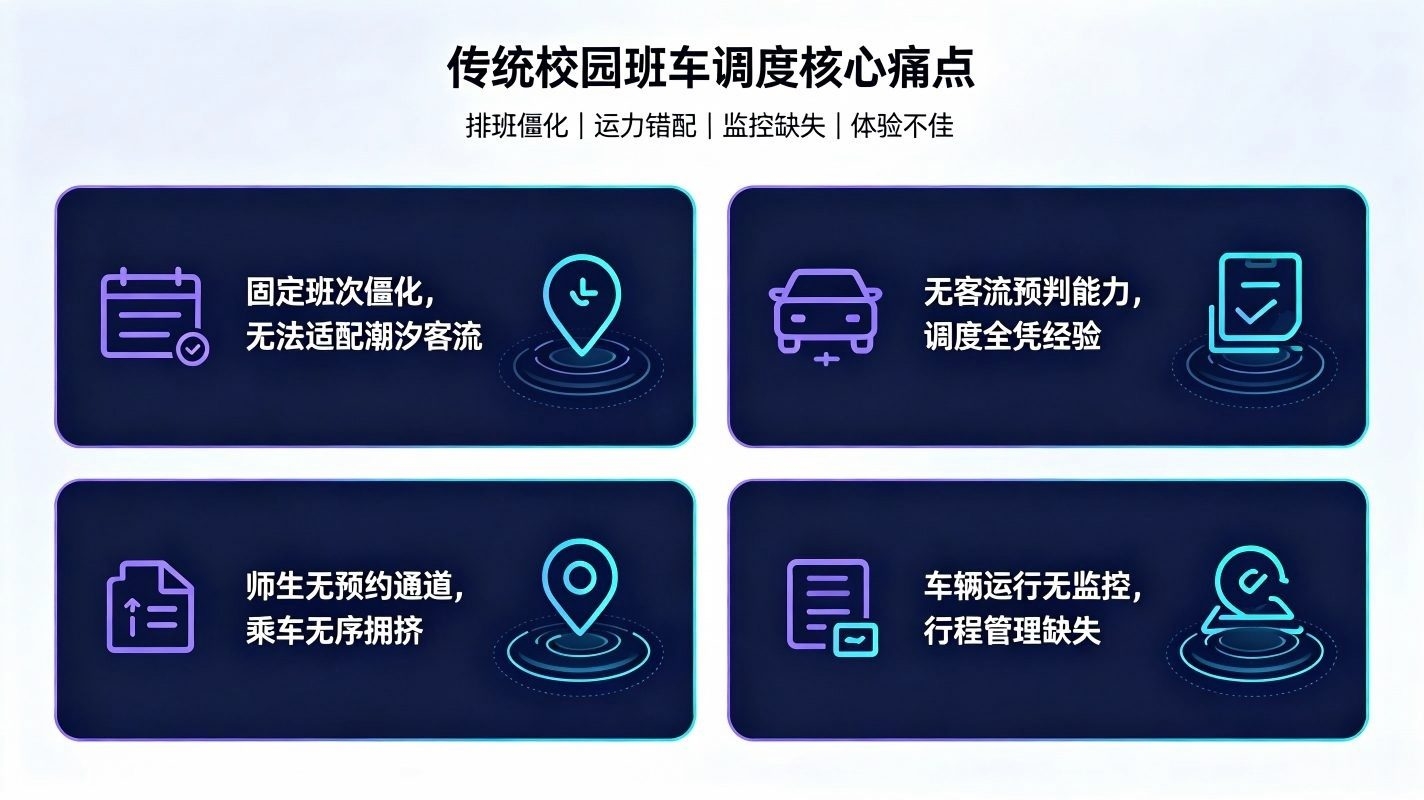 AI校园通勤班车智能调度系统:校园通勤高效运力治理体系(图2) AI校园通勤班车智能调度系统:校园通勤高效运力治理体系(图2)