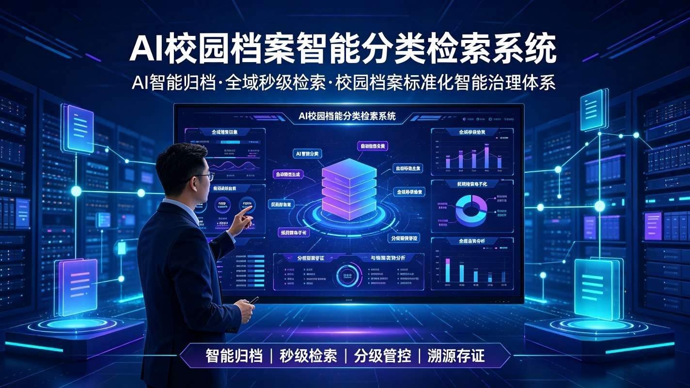 AI校园档案智能分类检索系统：校园档案标准化智能治理体系(图1)