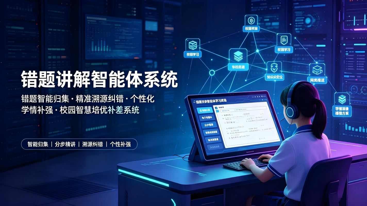 错题讲解智能体系统：校园智慧培优补差系统