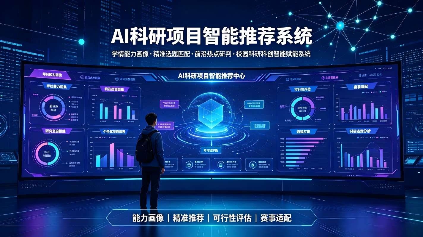 AI科研项目智能推荐系统:校园科研科创智能赋能系统(图1) AI科研项目智能推荐系统:校园科研科创智能赋能系统(图1)
