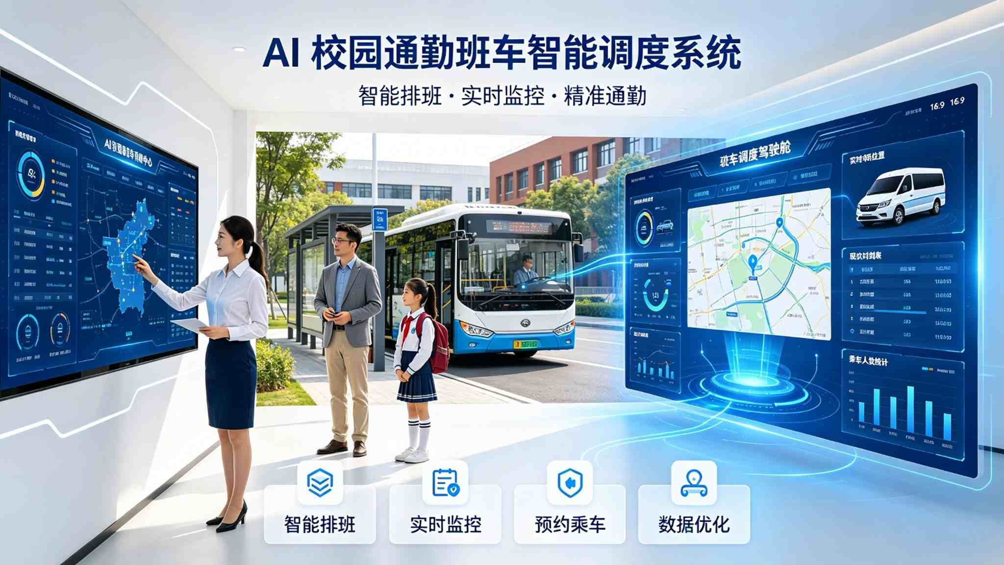 AI校园通勤班车智能调度系统:客流预测与动态智能派车解决方案(图1) AI校园通勤班车智能调度系统:客流预测与动态智能派车解决方案(图1)