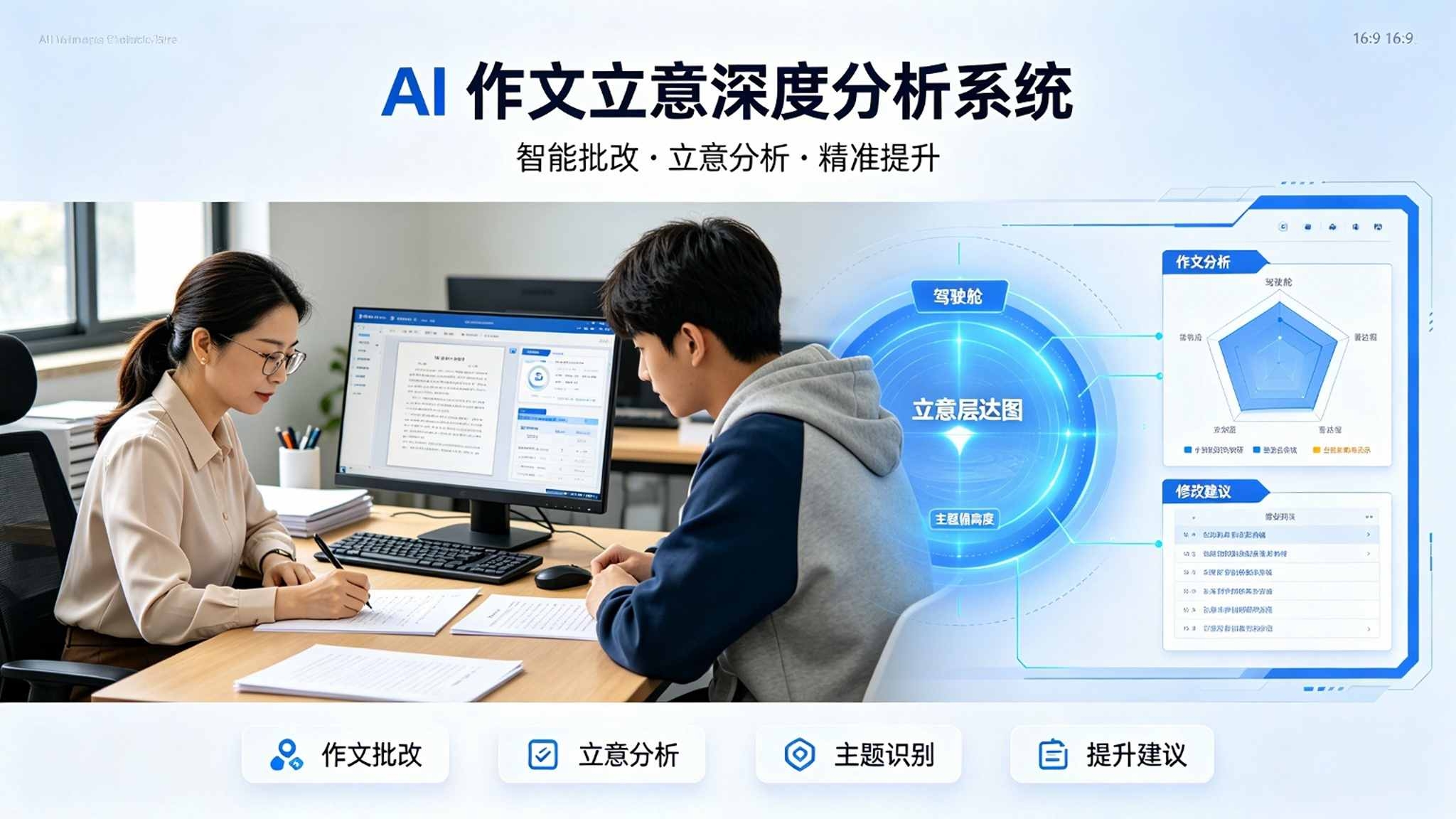AI作文立意深度分析系统：偏题判断与升格指导解决方案