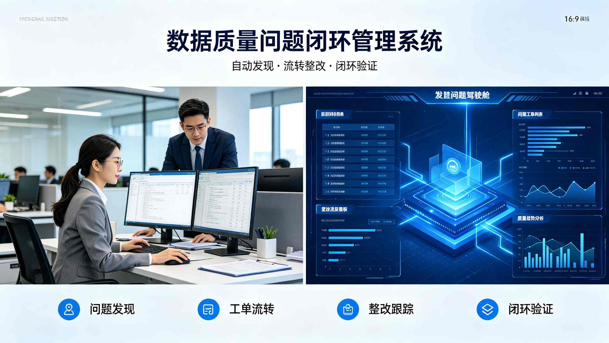 数据质量问题闭环管理系统:整改跟踪与质量考核解决方案(图1) 数据质量问题闭环管理系统:整改跟踪与质量考核解决方案(图1)