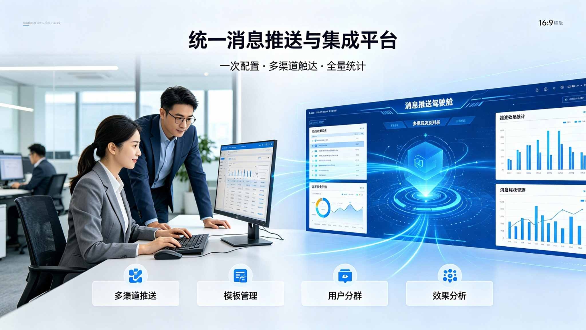 统一消息推送与集成平台：模板管理与触达统计解决方案