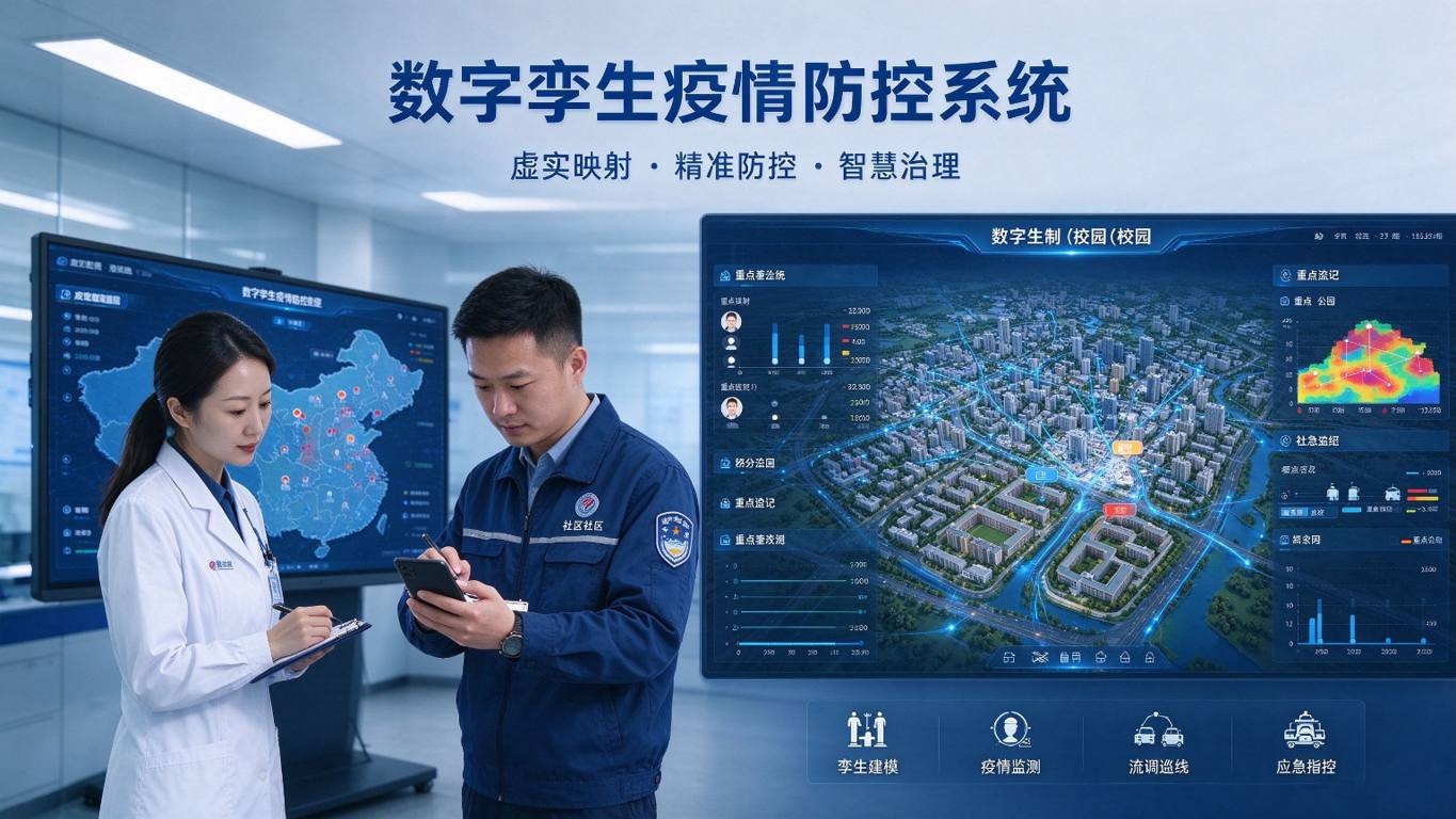 数字孪生疫情防控系统：人员流动监测与精准防控解决方案